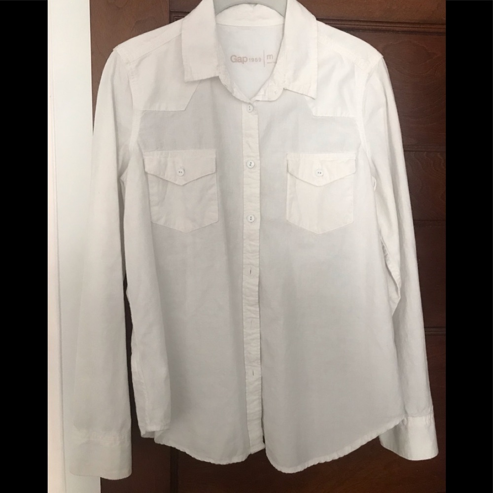 Gap long sleeve patch button-down